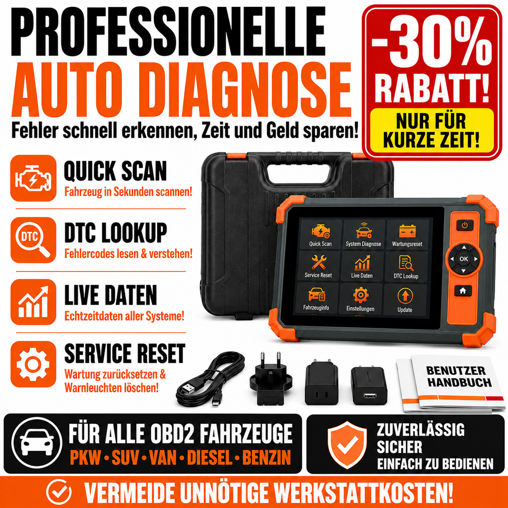 Profi KFZ Diagnosegerät Auto OBD2 Scanner All System Auslesegerät